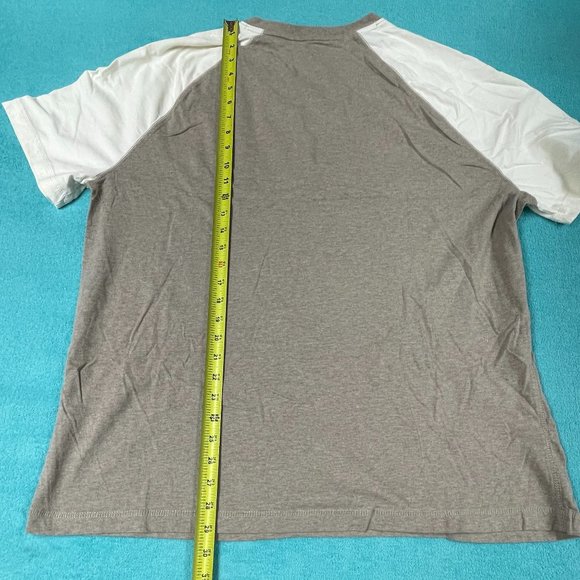 2 Ruff Hewn Short Sleeve Shirts - XXL - Tan TuTone & Grey-White Striped - EUC - Picture 7 of 12